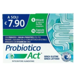 Probiotico Act Integratore Flora Batterica Intestinale 15 Capsule