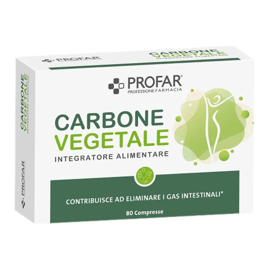 Profar Carbone Vegetale Per Ridurre Gonfiore 80 Compresse