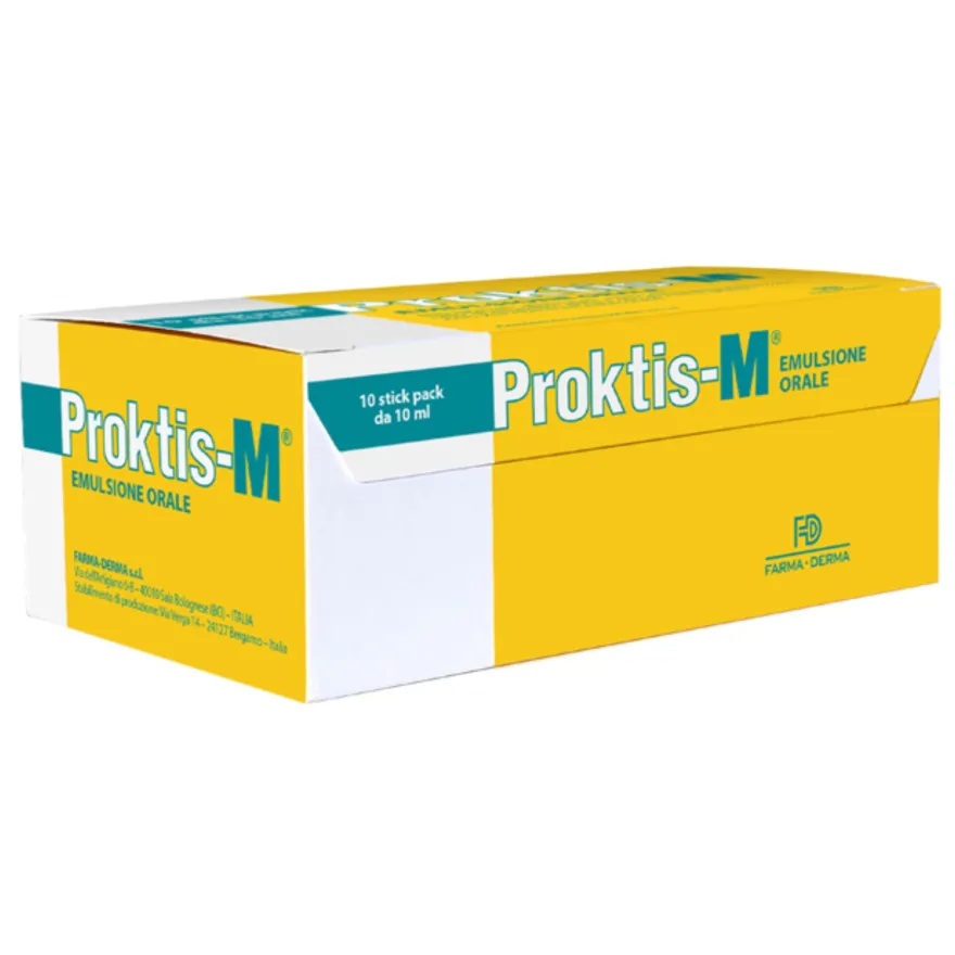 Proktis-m Emulsione Orale Integratore Transito Intestinale 10 Stick