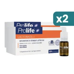 Prolife Lactobacilli fermenti lattici vivi bipacco 2x10 flaconcini