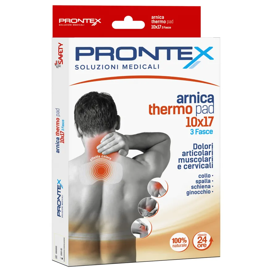 Prontex Fascia Arnica Thermo Pad Dolori Cervicali 10x17 3 Pezzi