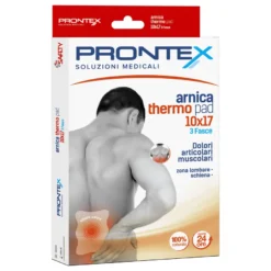 Prontex Fascia Arnica Thermo Pad Dolori Lombari 10x17cm 3 Pezzi