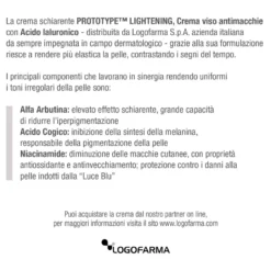 Prototype Lightening Crema Viso Antimacchie Con Acido Ialuronico 30ml