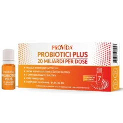 Provida Probiotici Plus 20 Miliardi Integratore Fermenti Lattici 7 Flaconcini 8ml