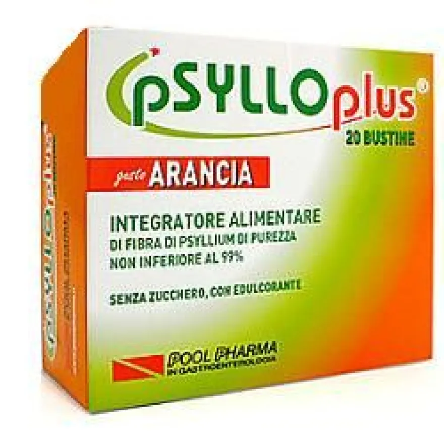 Psyllo Plus Integratore Regolarità Intestinale Gusto Arancia 40 Bustine