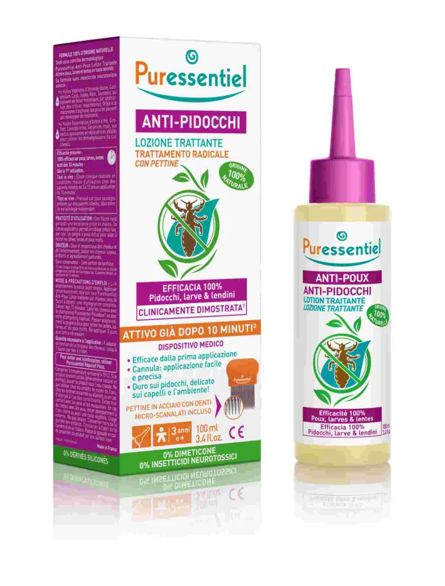 Puressentiel Lozione Anti Pidocchi 100ml + Pettine