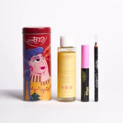 Purobio Red Box Mascara Fan + Matita Nera + Struccante Travel 3 Pezzi