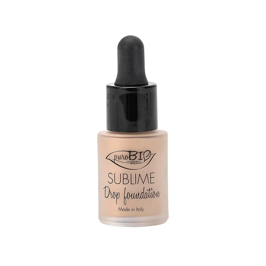 Purobio Sublime Drop Foundation Fondotinta Biologico 02 19g