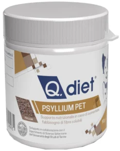 Q Diet Psyllium Pet Alimento Complementare Cani E Gatti 90g