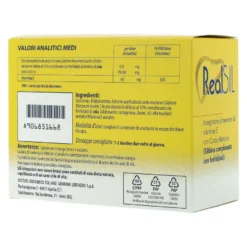 Realsil 30 Bustine Integratore Antiossidante Disitossicante Del Fegato Con Vitamina E E Cardo Mariano