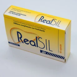 Realsil 40 Capsule Integratore Antiossidante Disitossicante Del Fegato Con Vitamina E E Cardo Mariano