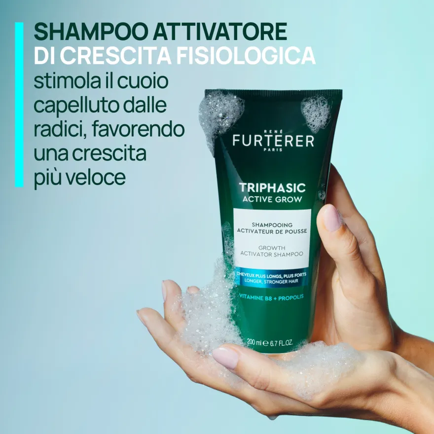 René Furterer Triphasic Active Grow Shampoo Attivatore Con Propoli 200ml