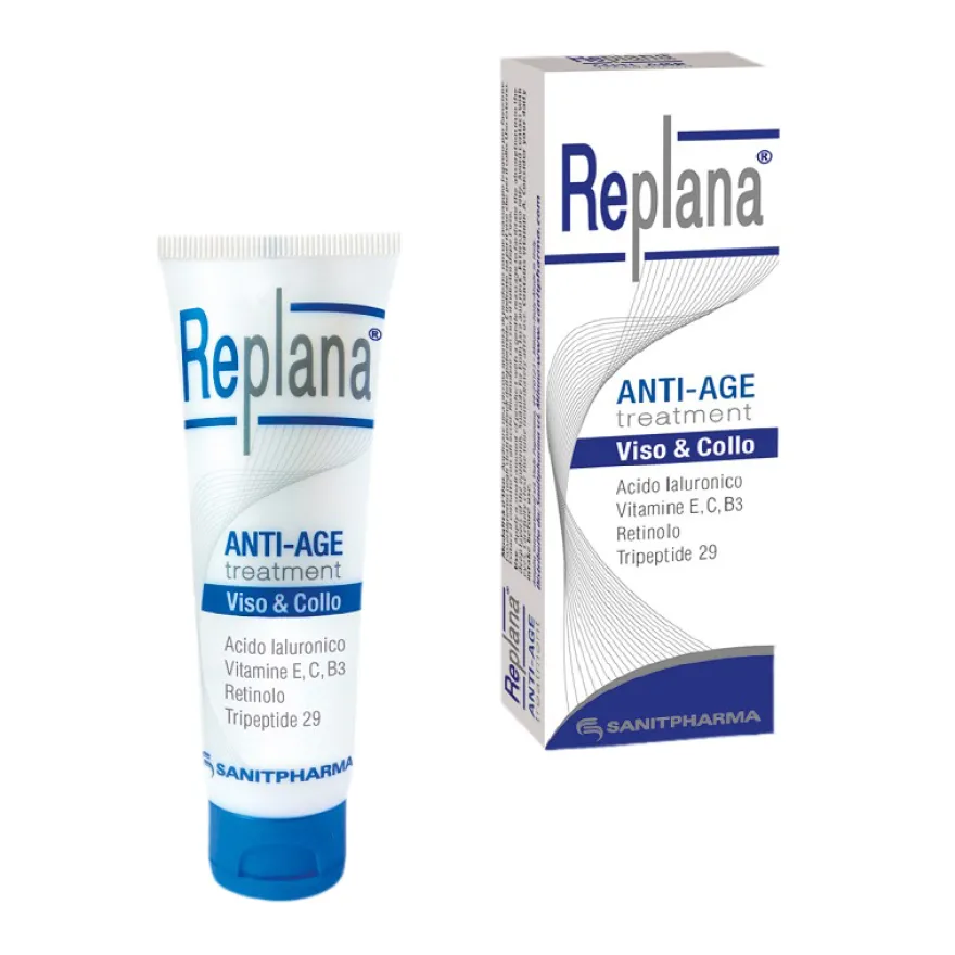Replana Trattamento Antiage Crema Viso E Collo 50ml