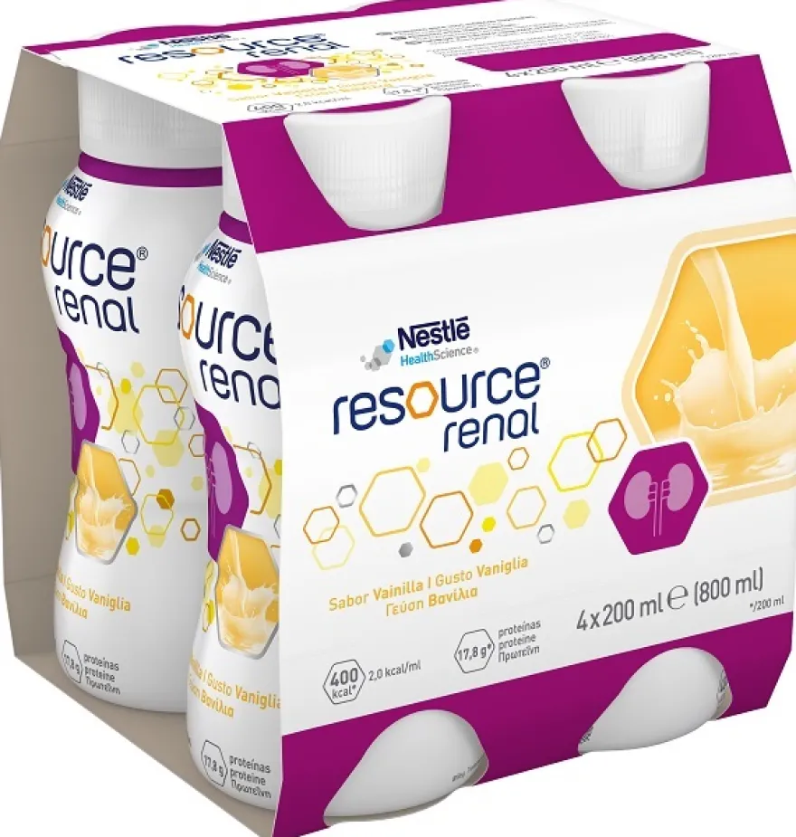 Resource Renal Vaniglia 4 Bottigliette Da 200ml