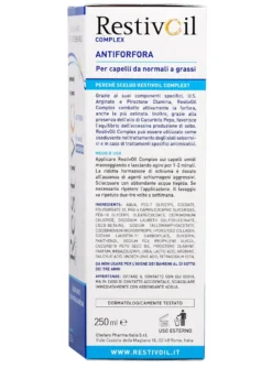 Restivoil Complex Olio Shampoo Anti Forfora Per Cute Sensibile E Capelli Grassi 250ml