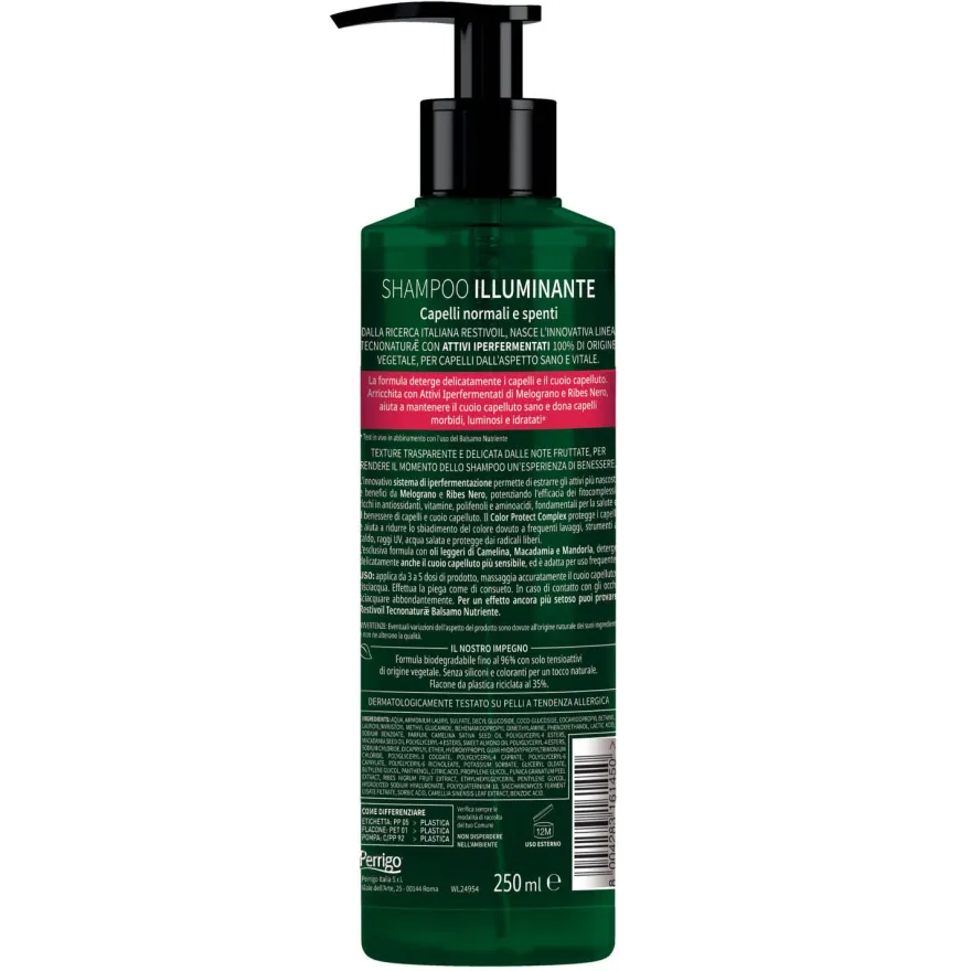 Restivoil Tecnonaturæ Shampoo Illuminante Capelli Normali E Spenti 250ml