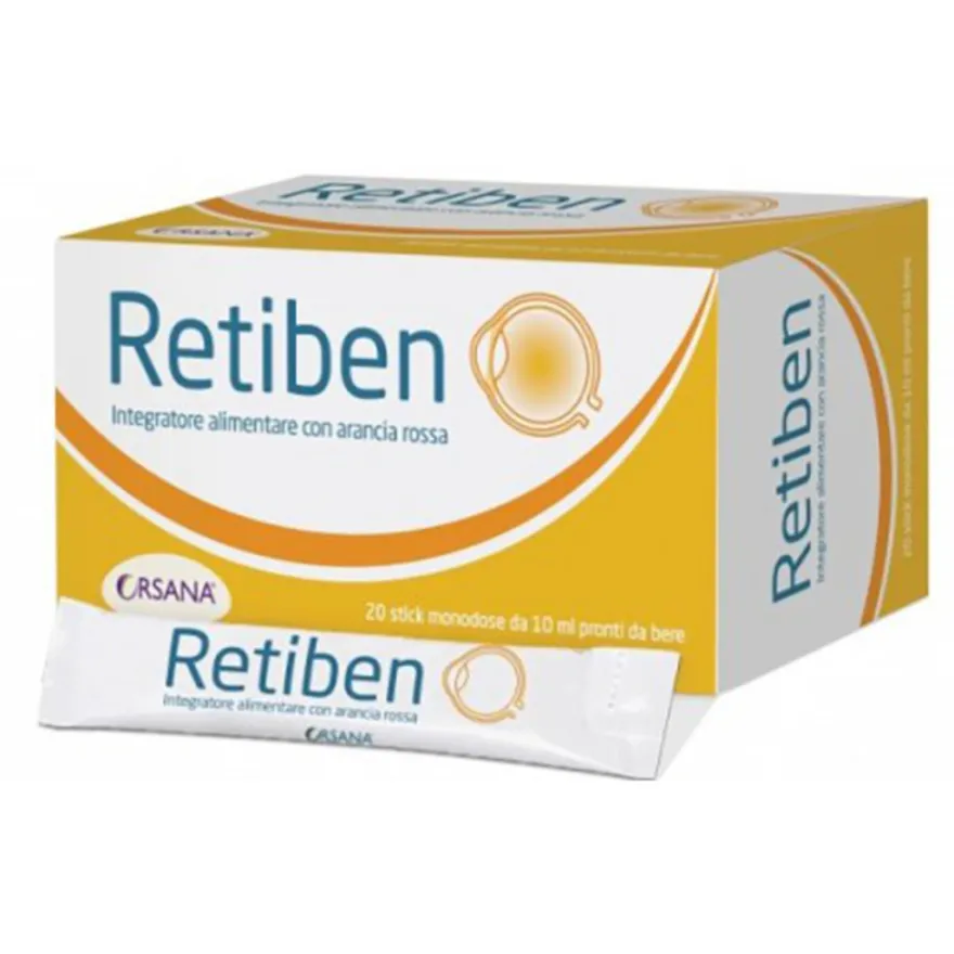 Retiben Integratore Vista E Affaticamento Oculare 20 Stick