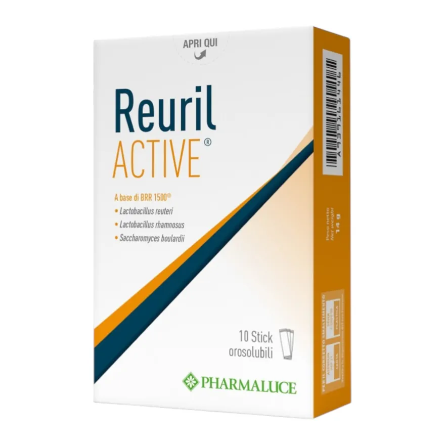 Reuril Active Integratore Fermenti Lattici Equilibrio Flora Intestinale 10 Stick