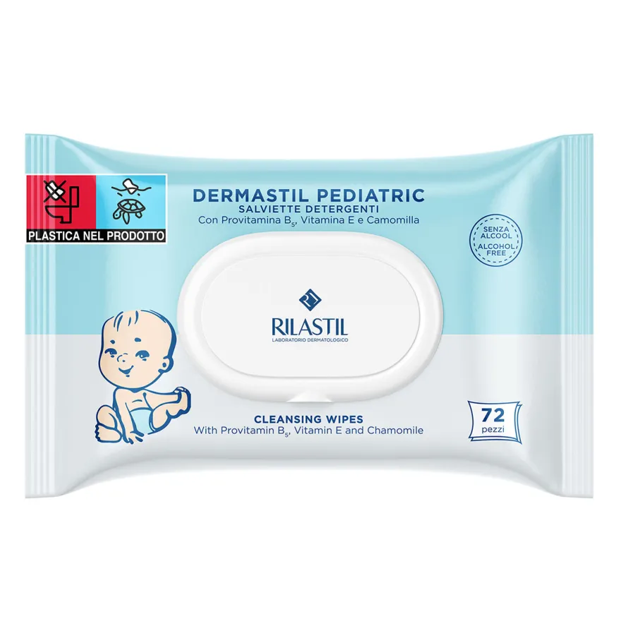Rilastil Dermastil Salviette Detergenti 72 Pezzi