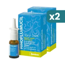 Rinofluimucil spray nasale raffreddore e sinusite bipacco 2x10ml