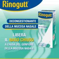 Rinogutt Spray Eucalipto Decongestionante Della Mucosa Nasale 10ml