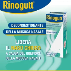 Rinogutt spray nasale eucalipto naso chiuso multipacco 6x10ml