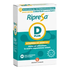 Ripresa D Plus Integratore Vitamina D3 90 Compresse Masticabili