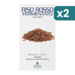 Riso Rosso Fermentato Monoconcentrato Naturale 100% 2 confezioni da 50 Capsule