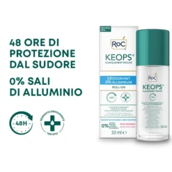 Roc Keops Deodorante Roll-on 48h 0% Aluminum 30ml