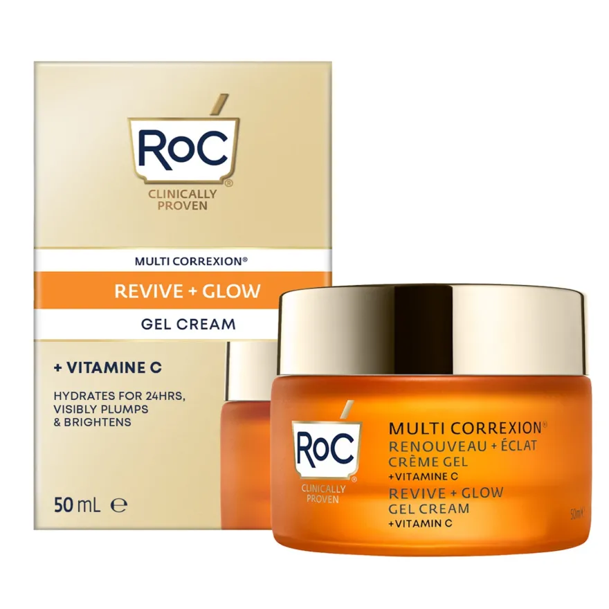 Roc Multi Correxion Revive + Glow Crema Gel Illuminante Viso 50ml