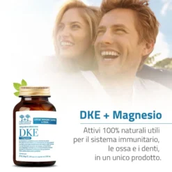 Salugea Dke + Magnesio Integratore Vitamina D, K, E Più Magnesio 60 Capsule