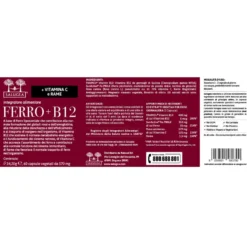 Salugea Ferro + B12 Integratore Ferro E Vitamina B12 60 Capsule