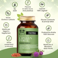 Salugea Liposan Forte Nuova Formula Colesterolo E Trigliceridi 60 Capsule