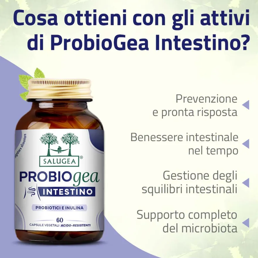 Salugea Probiogea Intestino Integratore Probiotico 60 Capsule