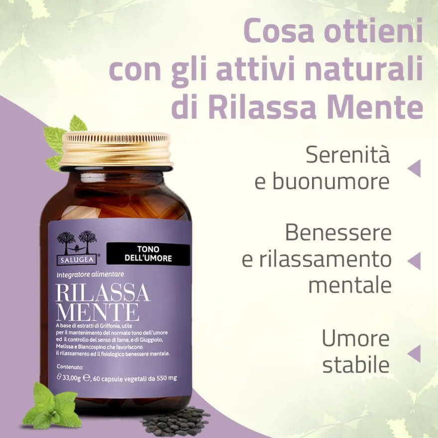 Salugea Rilassa Mente Buonumore Calma E Lucidità Mentale 60 Capsule