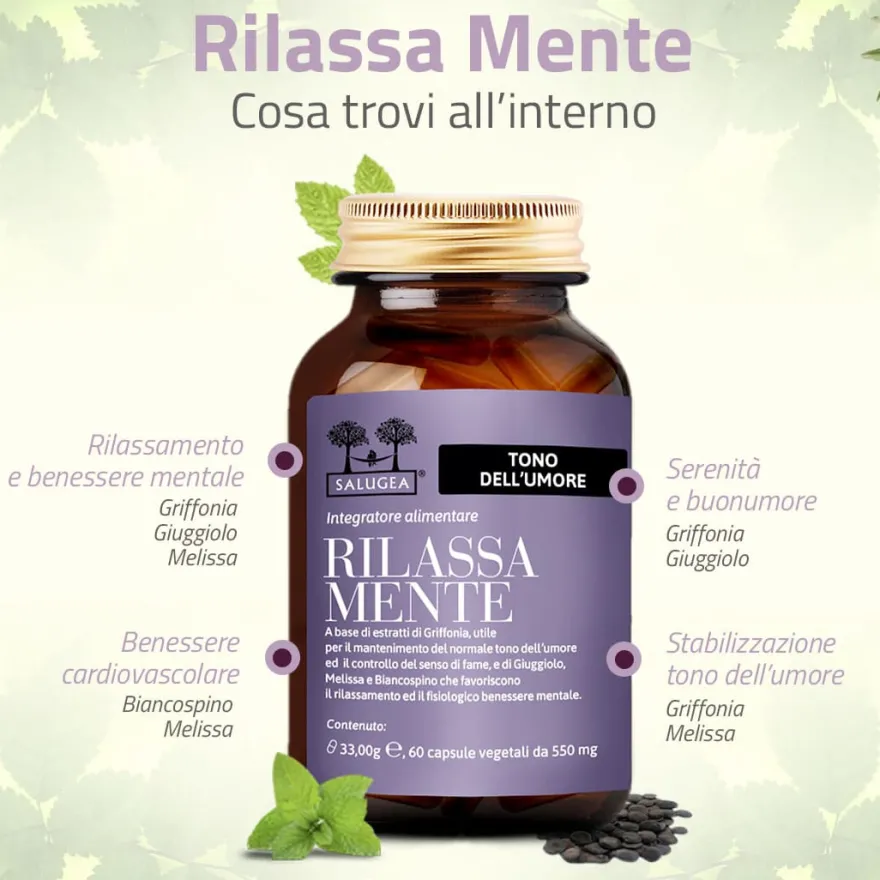 Salugea Rilassa Mente Buonumore Calma E Lucidità Mentale 60 Capsule