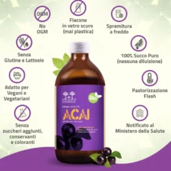 Salugea Succo Di Acai 100% Puro 500ml