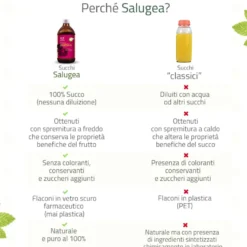 Salugea Succo Di Acerola Biologico 100% Puro 500ml