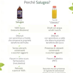 Salugea Succo Di Aronia Biologico 100% Puro 500ml