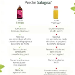 Salugea Succo Di Cranberry Biologico 100% Puro 500ml
