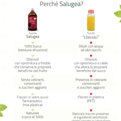 Salugea Succo Di Mangostano Biologico 100% Puro 500ml