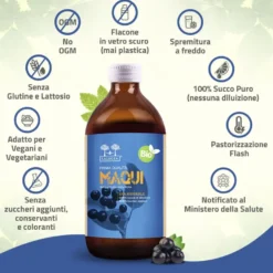 Salugea Succo Di Maqui Biologico 100% Puro 500ml