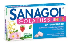 Sanagol Gola Tuss Junior Fragola 24 Caramelle