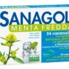 Sanagol Menta Fredda Integratore Emolliente 24 Caramelle