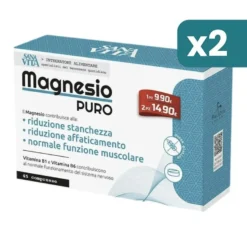 Sanavita Magnesio Puro 2 confezioni da 45 Compresse