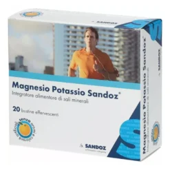 Sandoz Magnesio Potassio Integratore Alimentare 20 Bustine Effervescenti