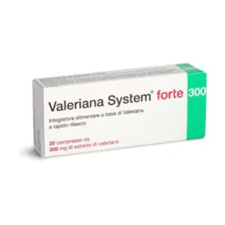 Sanifarma Valeriana System Forte 300mg Integratore Rapido Rilascio 20 Compresse