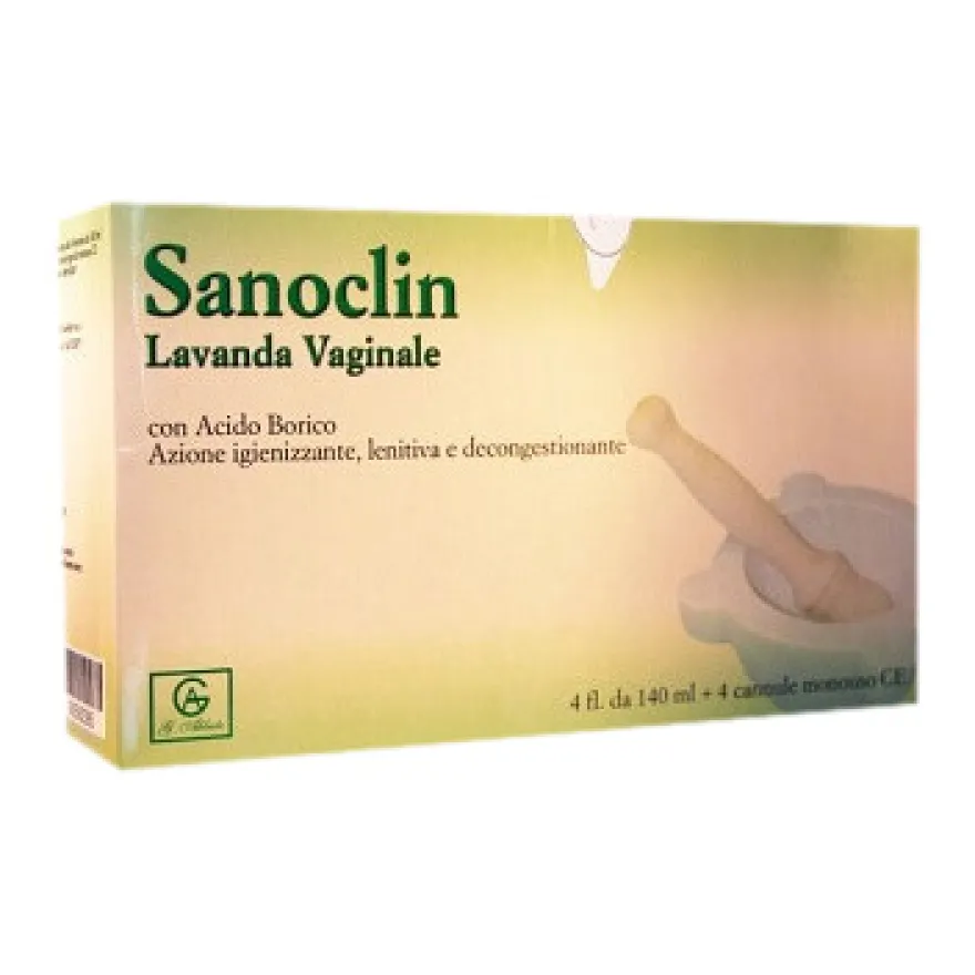Sanoclin Lavanda Vaginale 4 Flaconcini 140ml