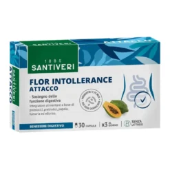 Santiveri Flor Intollerance Attacco Integratore Funzione Digestiva 30 Capsule