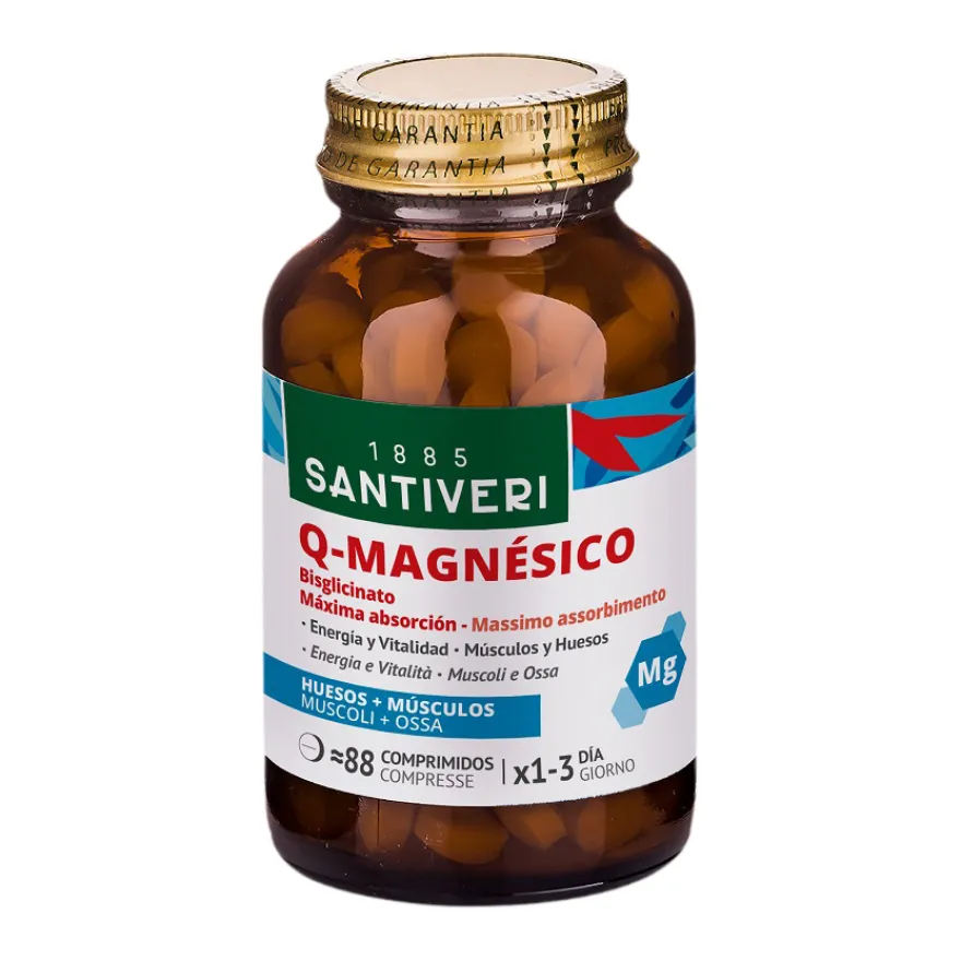 Santiveri Q-magnesico Bisglicinato Integratore Magnesio 88 Compresse